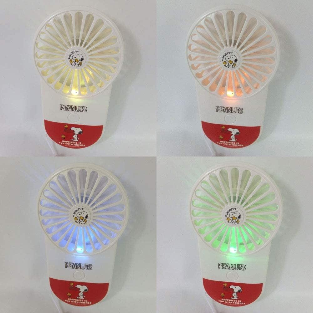 日本 LED發光風扇|史奴比 三眼怪 - 富士通販