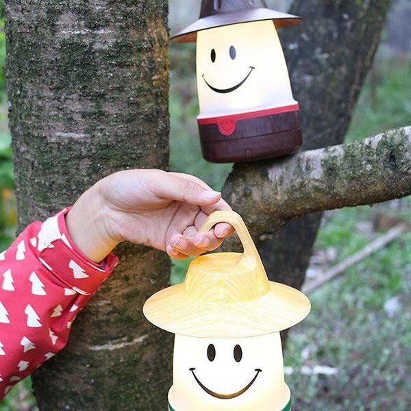 日本 戶外|室內 可提掛微笑LED 電池露營燈-兩色可選 - 富士通販