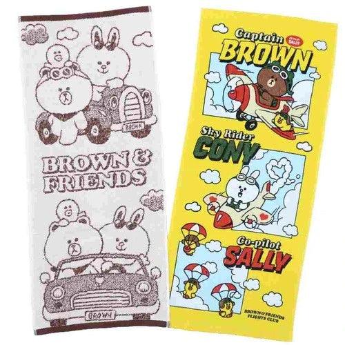 日本 抗菌除臭毛巾|米奇 凱蒂貓 line friends - 富士通販