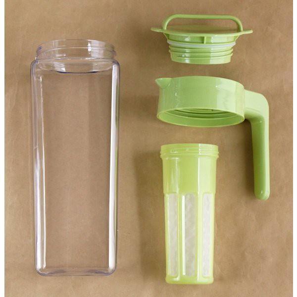 日本 Lustroware 岩崎工業手提直立式|可拆式濾茶器|過濾冷水熱水壺2.1L-日本製 - 富士通販