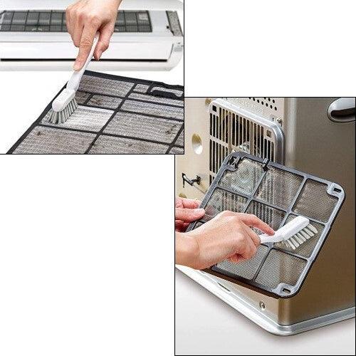 日本製 mameita 冷氣 空調 濾網 清潔刷|軟毛刷 隙縫刷 - 富士通販