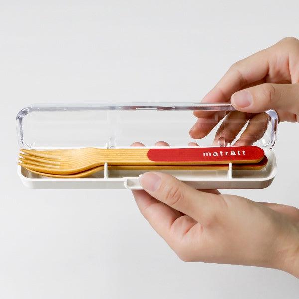 日本製matratt北歐風餐具組|抗菌環保餐具,附收納盒 - 富士通販