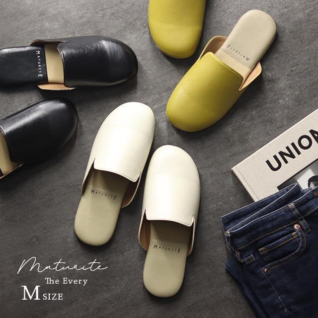 日本 MATURITE 時尚室內拖鞋|仿皮革 柔軟 舒適 防滑 - 富士通販