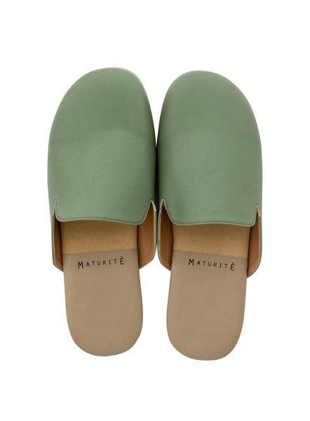 日本 MATURITE 時尚室內拖鞋|仿皮革 柔軟 舒適 防滑 - 富士通販