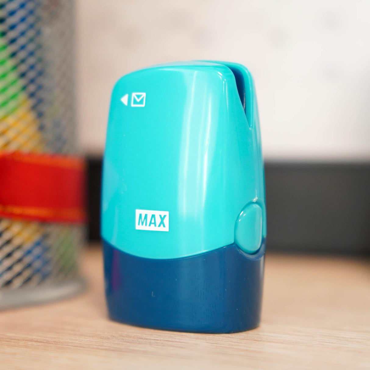 日本MAX個人資料保護章兼差信刀|藍色款保護個資 補充帶 - 富士通販