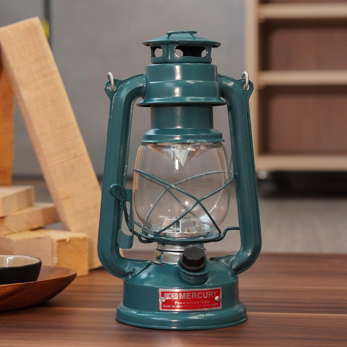 MERCURY 復古造型露營燈 米 綠 藍|露營燈 照明燈 復古煤油燈 - 富士通販