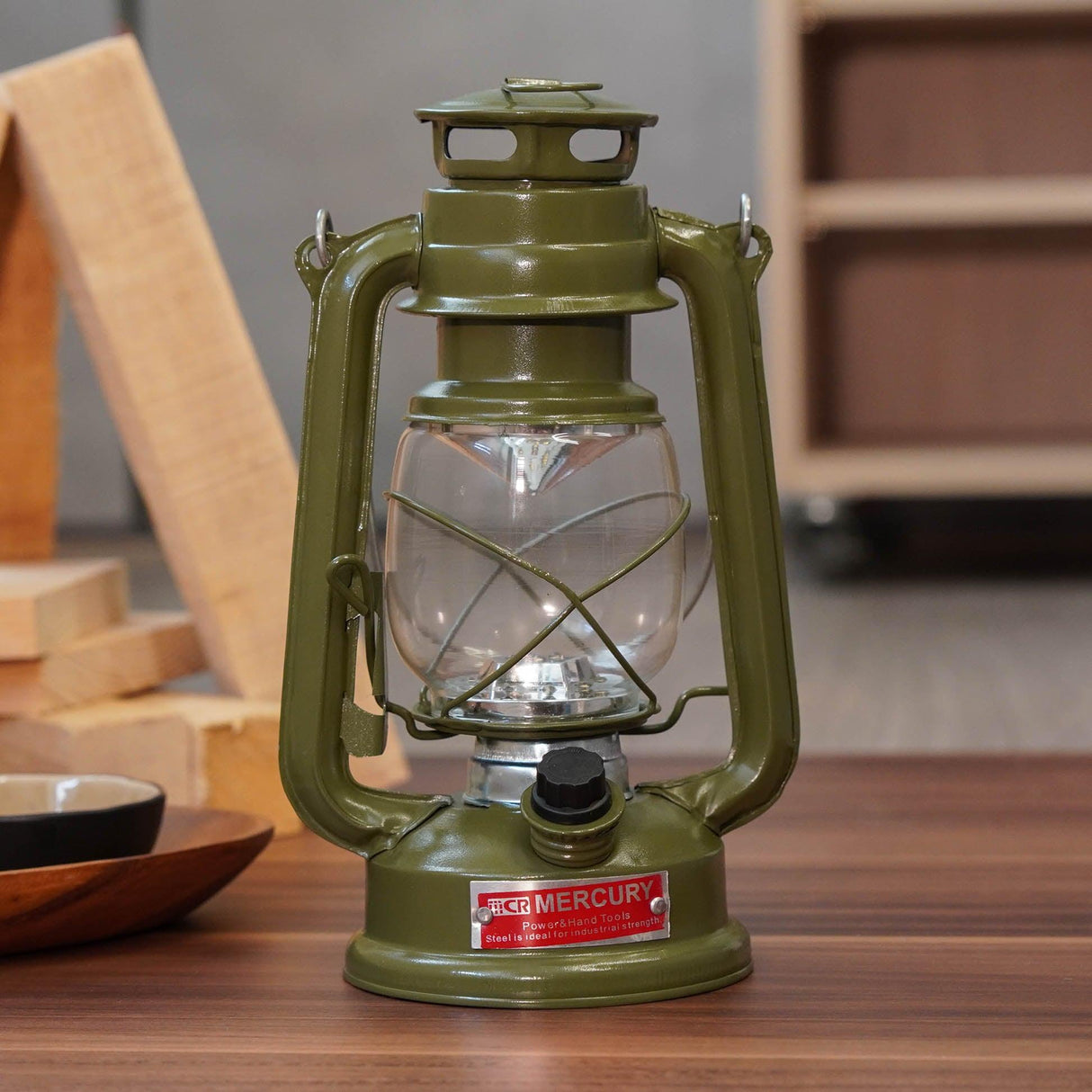 MERCURY 復古造型露營燈 米 綠 藍|露營燈 照明燈 復古煤油燈 - 富士通販