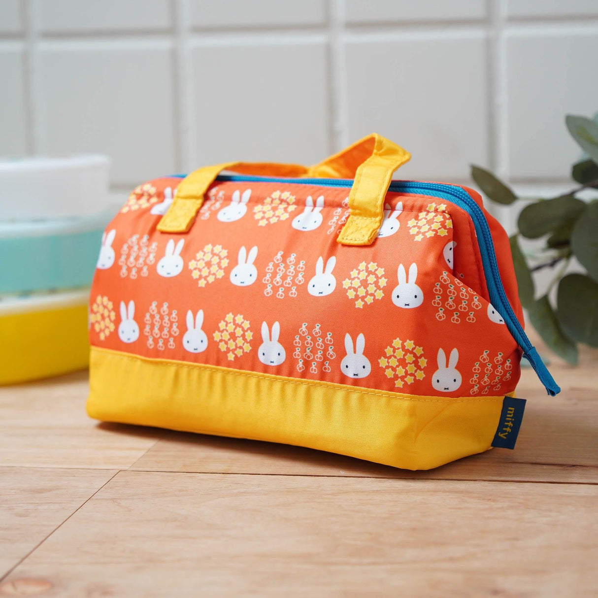 日本 可愛miffy米菲兔圖案便當袋|保冷袋 野餐袋 含內袋 - 富士通販