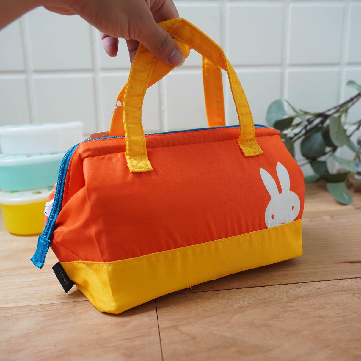 日本 可愛miffy米菲兔圖案便當袋|保冷袋 野餐袋 含內袋 - 富士通販