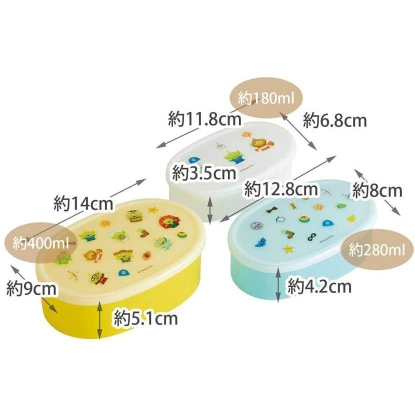 日本 MIFFY米飛|嚕嚕米|三眼怪可微波耐熱密封保鮮便當餐盒 3入組-日本製 - 富士通販