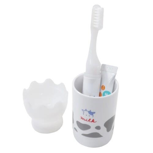 Milk牛奶瓶牙刷牙膏組|大人兒童攜帶式牙刷 - 富士通販