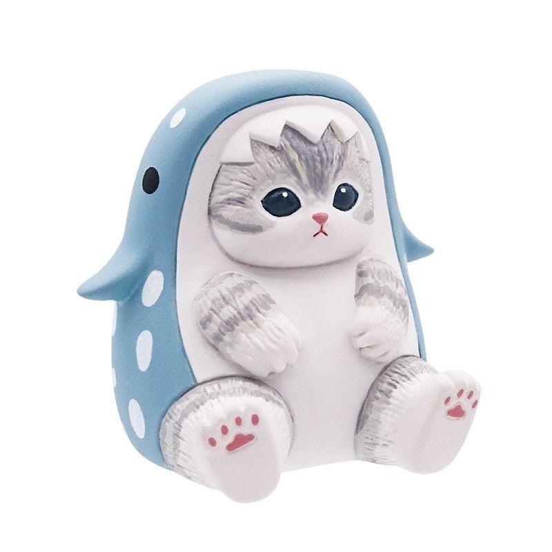 日本 mofusand 貓福珊迪 海洋生物貓坐姿公仔|扭蛋 公仔 擺飾 - 富士通販