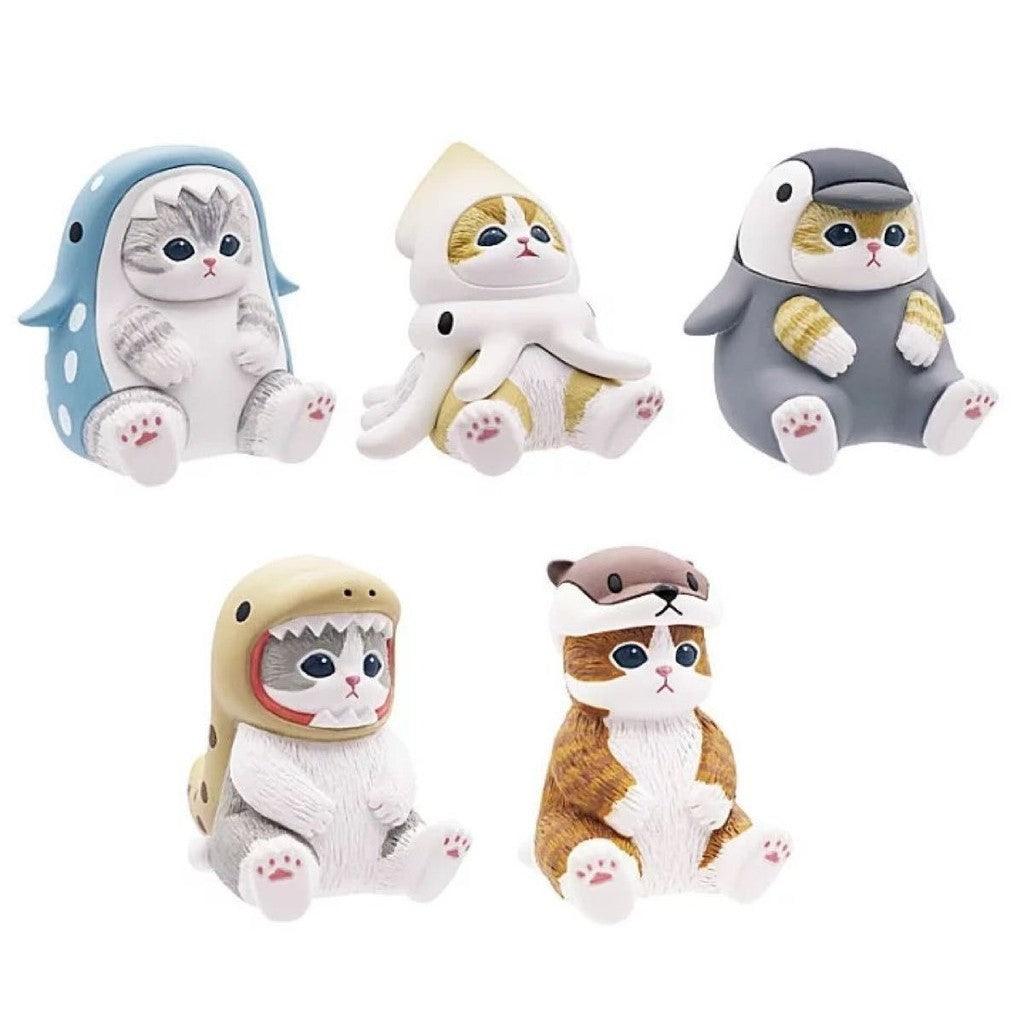 日本 mofusand 貓福珊迪 海洋生物貓坐姿公仔|扭蛋 公仔 擺飾 - 富士通販