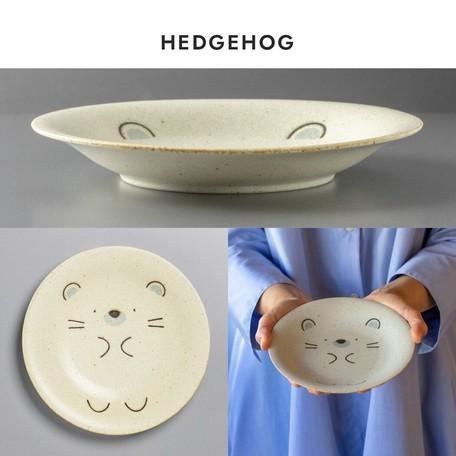 MOGU MOGU 美濃燒動物餐盤|三款可選-刺蝟/獅子/海豹 - 富士通販