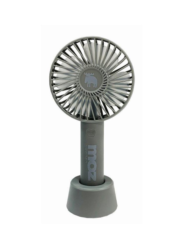 日本 MOZ麋鹿 手持充電式風扇|附掛繩|底座-四色可選 - 富士通販