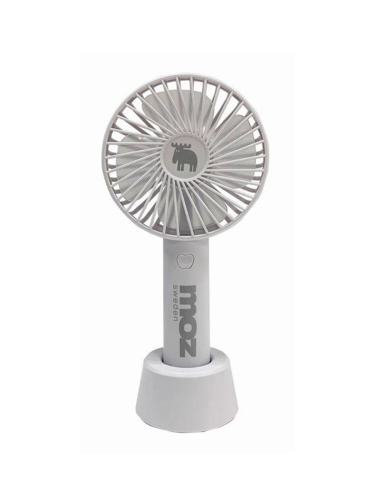 日本 MOZ麋鹿 手持充電式風扇|附掛繩|底座-四色可選 - 富士通販