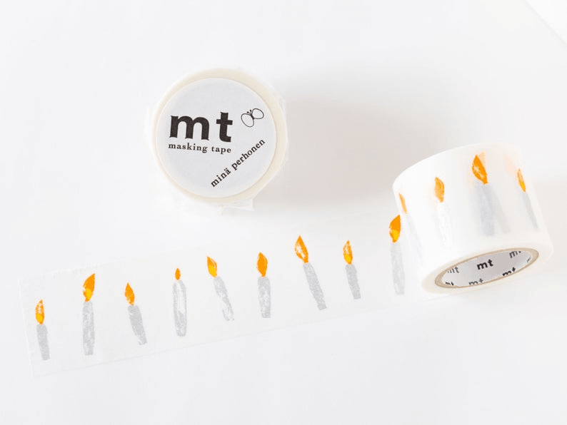 日本製 和紙膠帶 mt x 皆川明 聯名款-蠟燭 - 富士通販