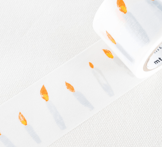 日本製 和紙膠帶 mt x 皆川明 聯名款-蠟燭 - 富士通販