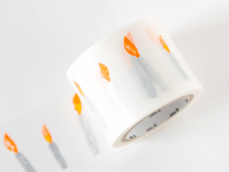 日本製 和紙膠帶 mt x 皆川明 聯名款-蠟燭 - 富士通販