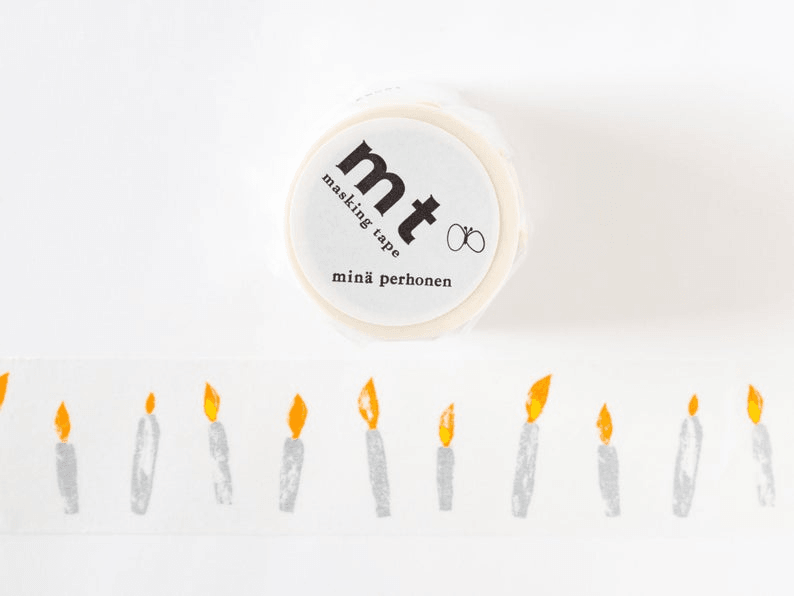 日本製 和紙膠帶 mt x 皆川明 聯名款-蠟燭 - 富士通販