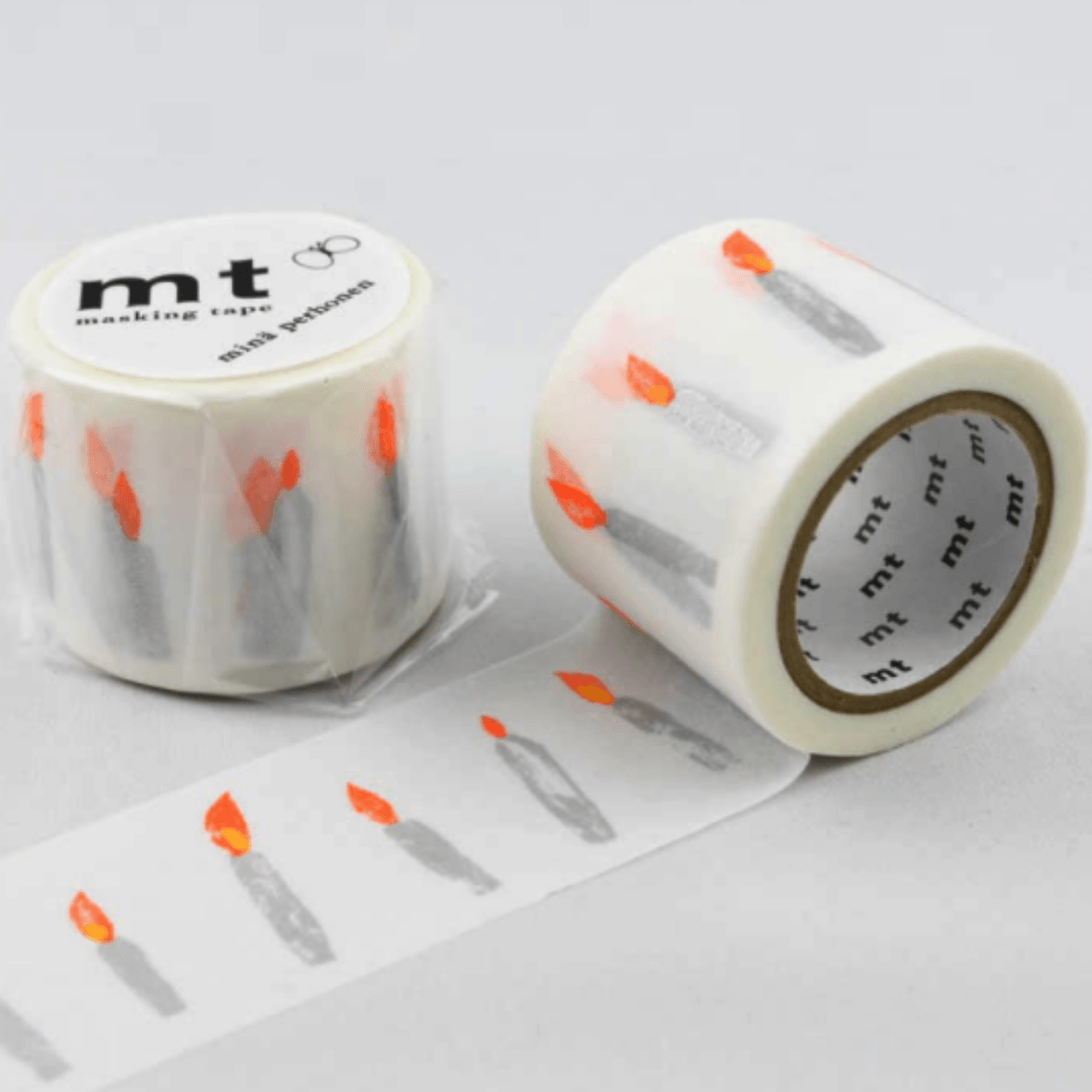 日本製 和紙膠帶 mt x 皆川明 聯名款-蠟燭 - 富士通販