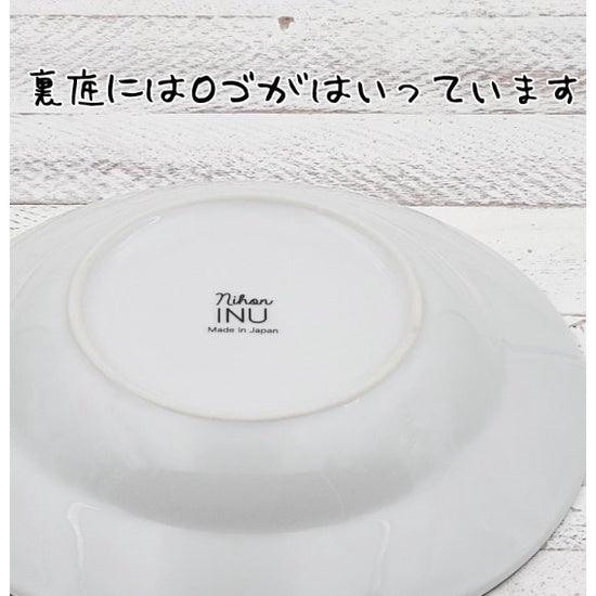 日本製 nihon INU 美濃燒 狗狗陶瓷盤|柴犬 秋田 白犬 - 富士通販