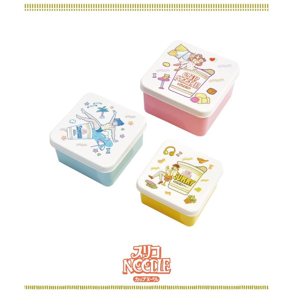 NISSIN日清50週年紀念商品 食物分裝盒三入|收納盒 廚房收納 - 富士通販