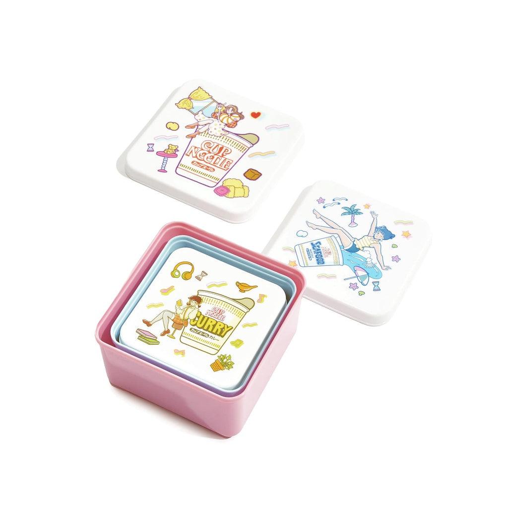 NISSIN日清50週年紀念商品 食物分裝盒三入|收納盒 廚房收納 - 富士通販