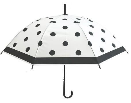 網美必備半透明傘 | 長柄傘 | 直桿傘 | 彎柄雨傘|共有兩色可選|點點傘 貓咪傘 - 富士通販