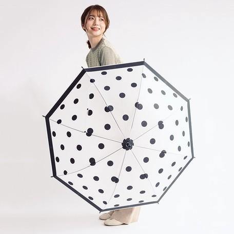 網美必備半透明傘 | 長柄傘 | 直桿傘 | 彎柄雨傘|共有兩色可選|點點傘 貓咪傘 - 富士通販