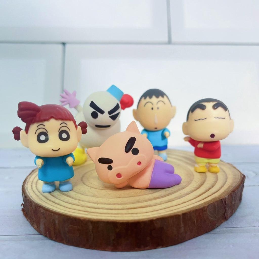 日本 萬代 蠟筆小新 排隊公仔 P3|扭蛋 蛋糕裝飾 雪人胖胖 肥嘟嘟左衛門 - 富士通販