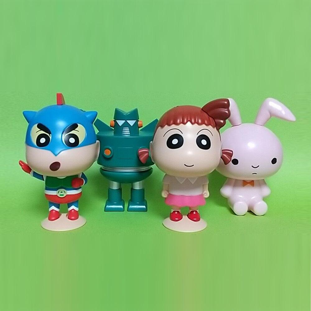 日本 萬代 蠟筆小新 造型扭蛋 P5|動感小新 鋼達姆 妮妮 兔兔 - 富士通販