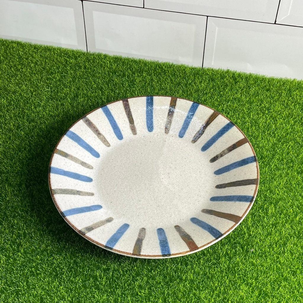 PAIKAJI 線條圓盤|美濃燒 陶瓷盤 - 富士通販