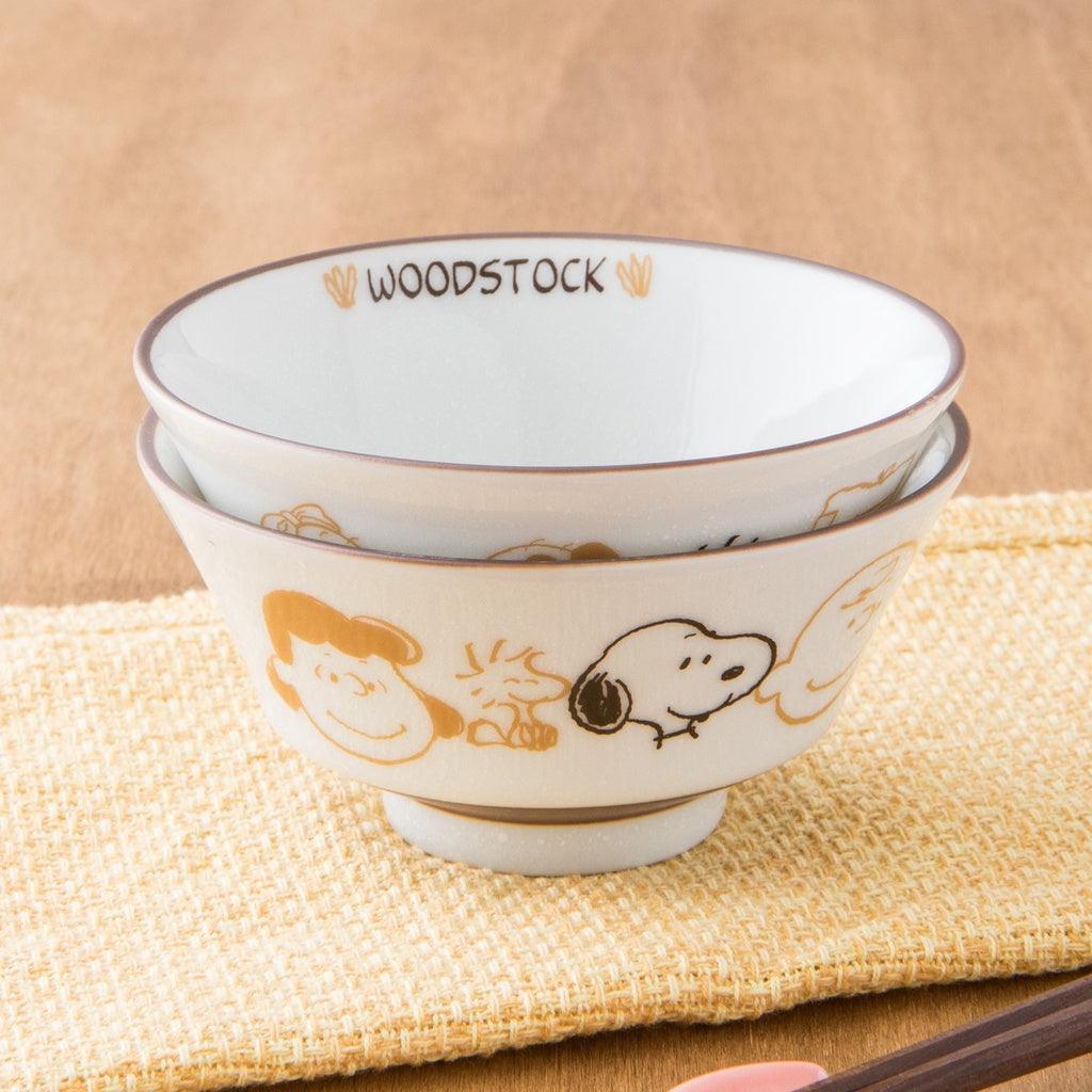 日本製 PEANUTS Snoopy 史奴比餐碗|2入一組 - 富士通販