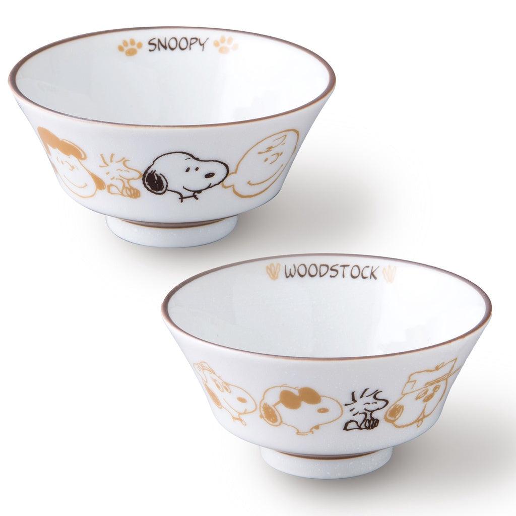 日本製 PEANUTS Snoopy 史奴比餐碗|2入一組 - 富士通販