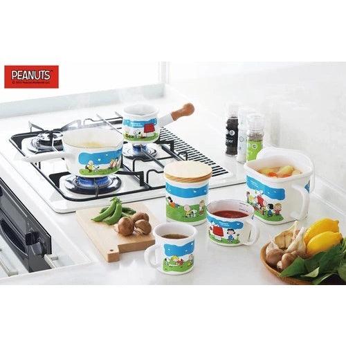 日本製 Plune琺瑯牛奶鍋|史努比造型 - 富士通販