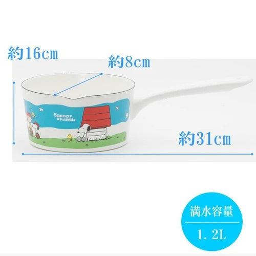 日本製Plune琺瑯鍋|史努比 snoopy單手鍋 - 富士通販