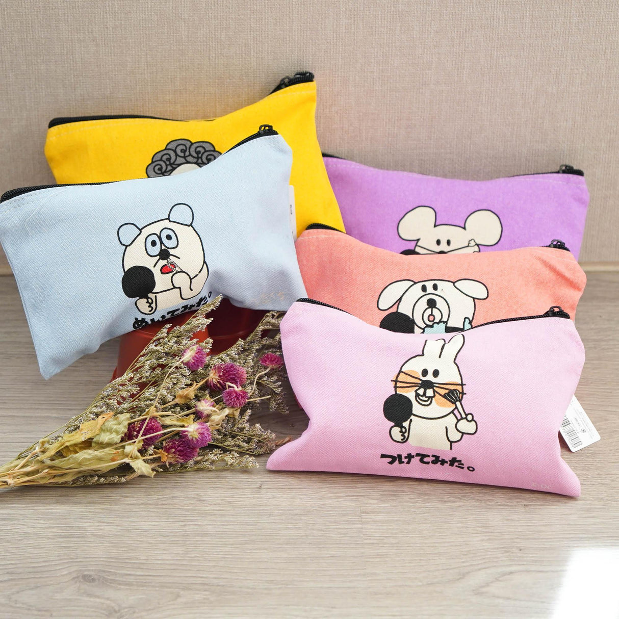 日本雜貨品牌POUCH Hetakuso系列 化妝包 |筆盒 |萬用袋日本雜貨品牌化妝包-七款可選 - 富士通販