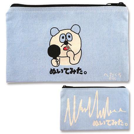 日本雜貨品牌POUCH Hetakuso系列 化妝包 |筆盒 |萬用袋日本雜貨品牌化妝包-七款可選 - 富士通販