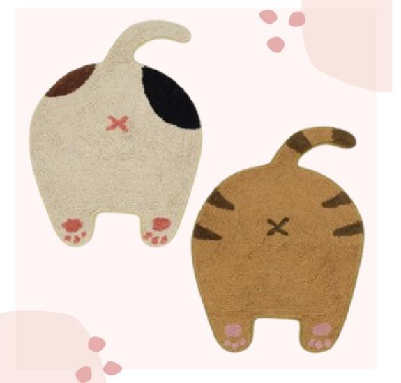 日本貓咪屁股柔軟地墊|療癒小肉球QQ軟軟,居家裝飾就靠它 - 富士通販