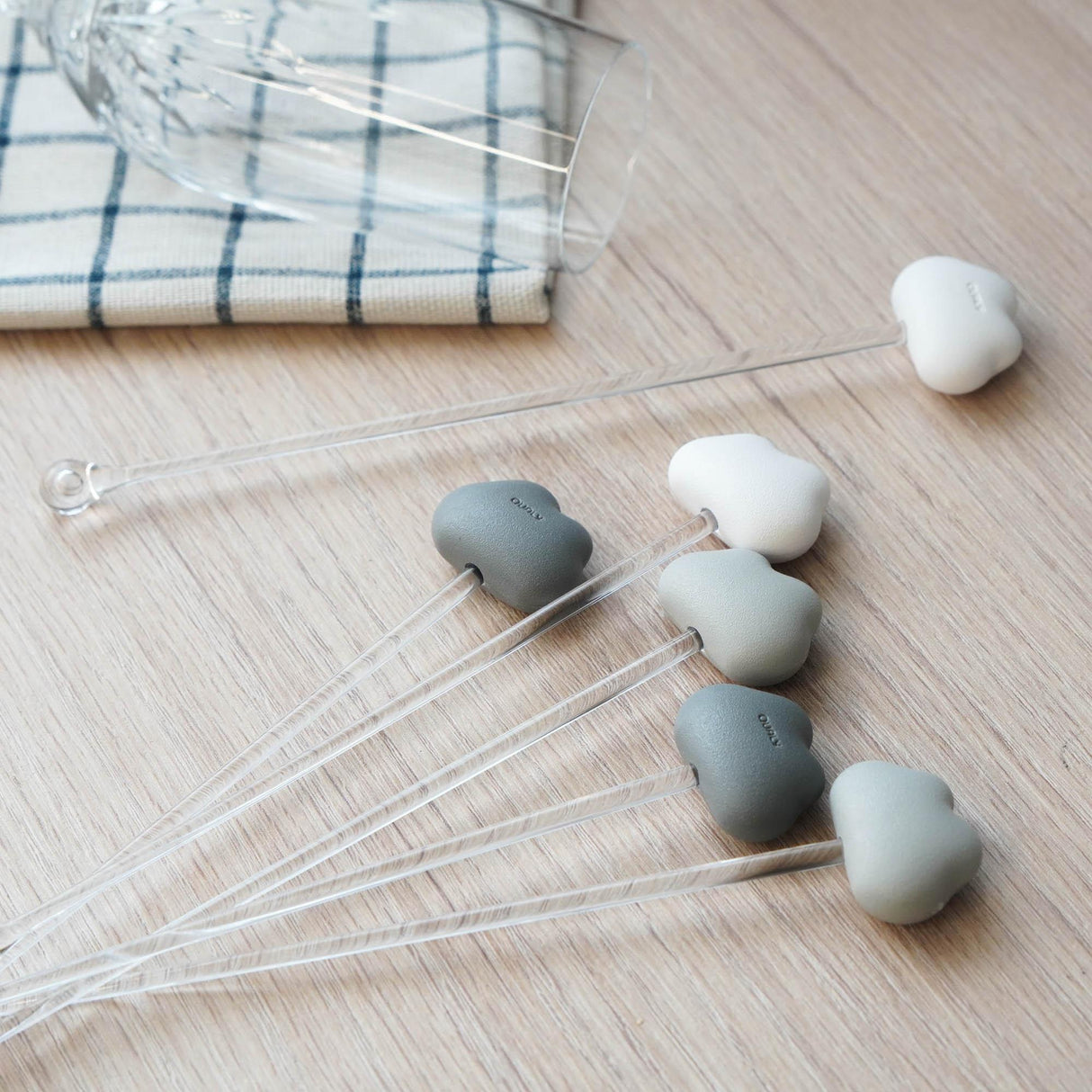 Qualy 雲朵造型攪拌棒|六入一組,造型攪拌棒 - 富士通販