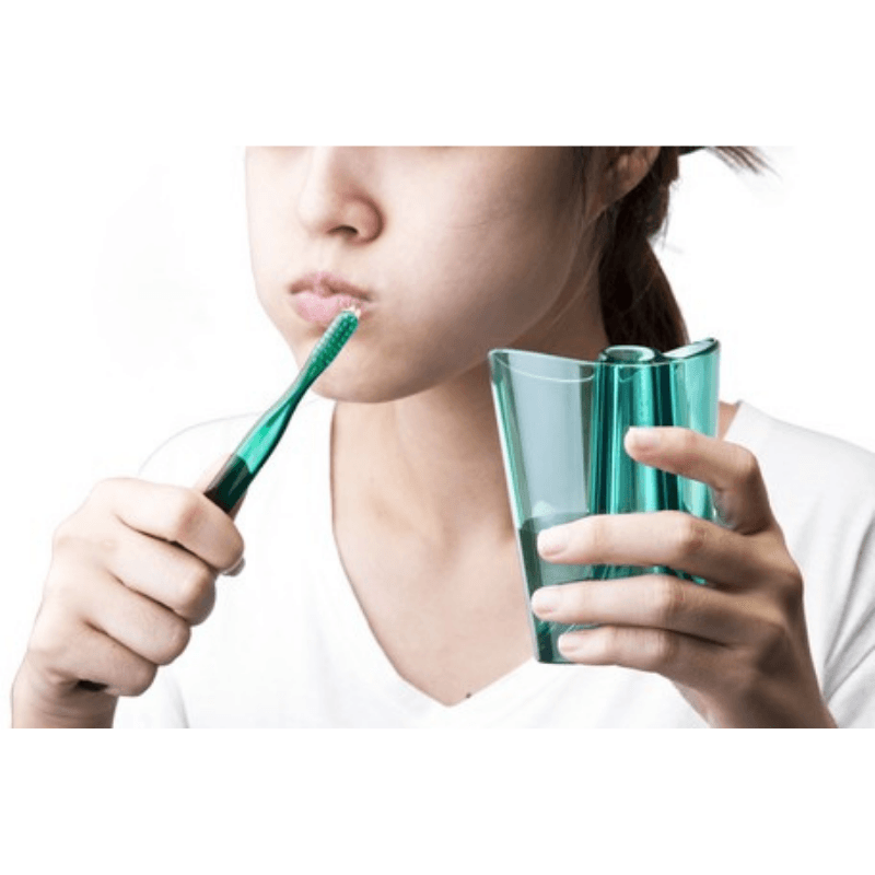 QUALY 創意牙刷翻轉杯|牙刷架漱口杯 - 富士通販