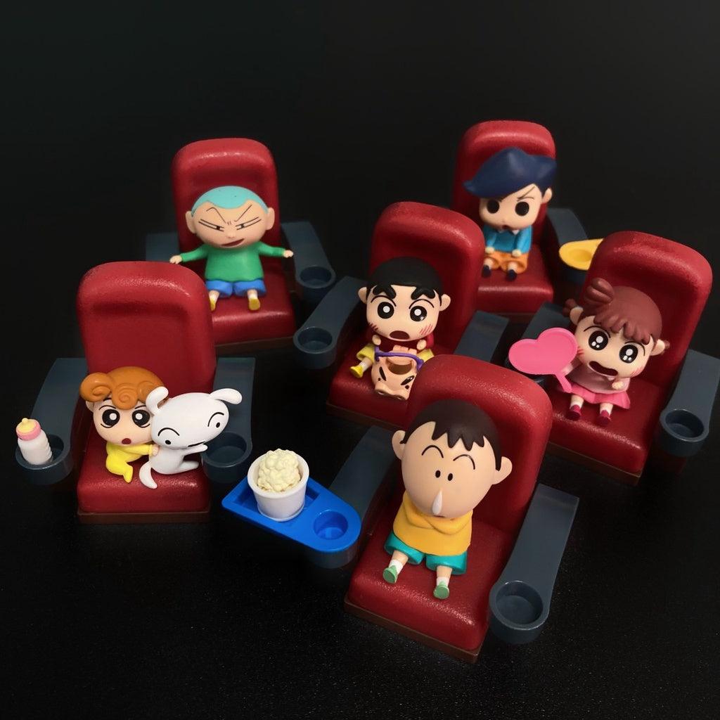 日本 RE-MENT 蠟筆小新 盒玩 扭蛋 春日部電影院|小新 阿呆 正男 妮妮 小葵 風間 - 富士通販