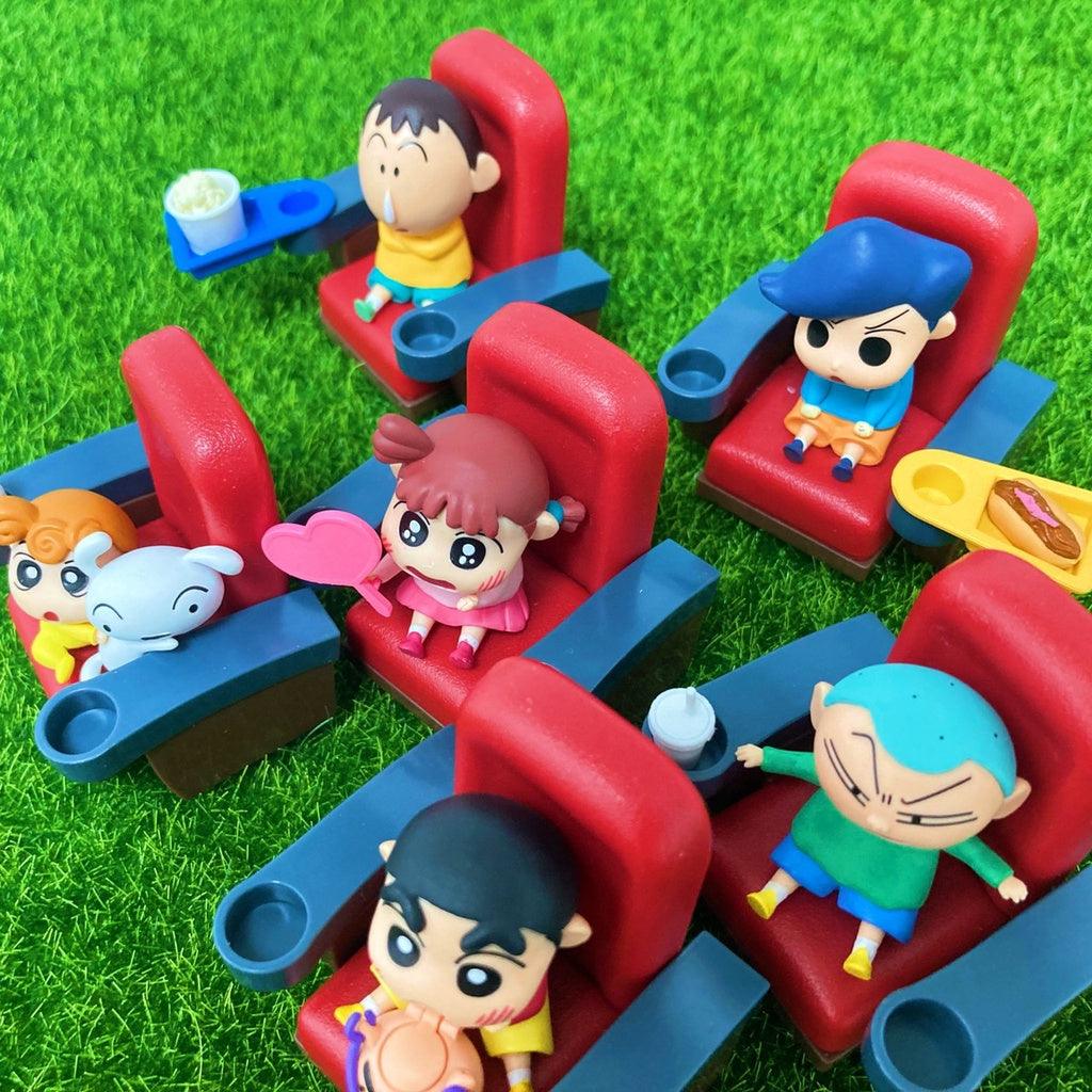 日本 RE-MENT 蠟筆小新 盒玩 扭蛋 春日部電影院|小新 阿呆 正男 妮妮 小葵 風間 - 富士通販