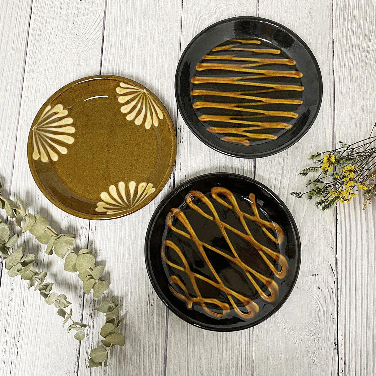 日本製 美濃燒 Rikizo陶瓷盤 三款|16.5cm 盤子 陶瓷盤 - 富士通販