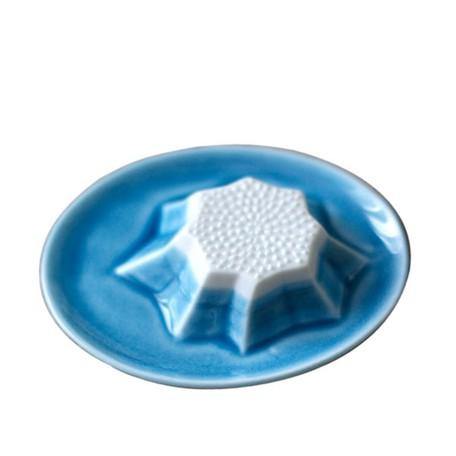 日本美濃燒 Rokuro Blut's 六魯 富士山造型磨泥器|醬油碟-日本製 - 富士通販