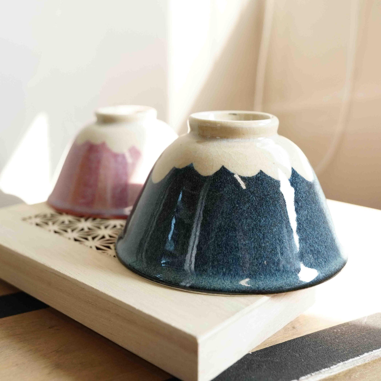 日本製 Rokuro Blut's 六魯 富士山 飯碗|陶瓷碗 餐碗 對碗 - 富士通販