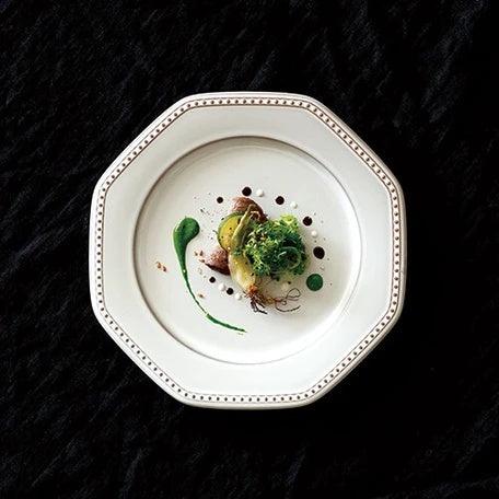 ROOTS Colline法式圓點陶瓷盤19.5cm|日本製浮雕盤、圓點盤 - 富士通販