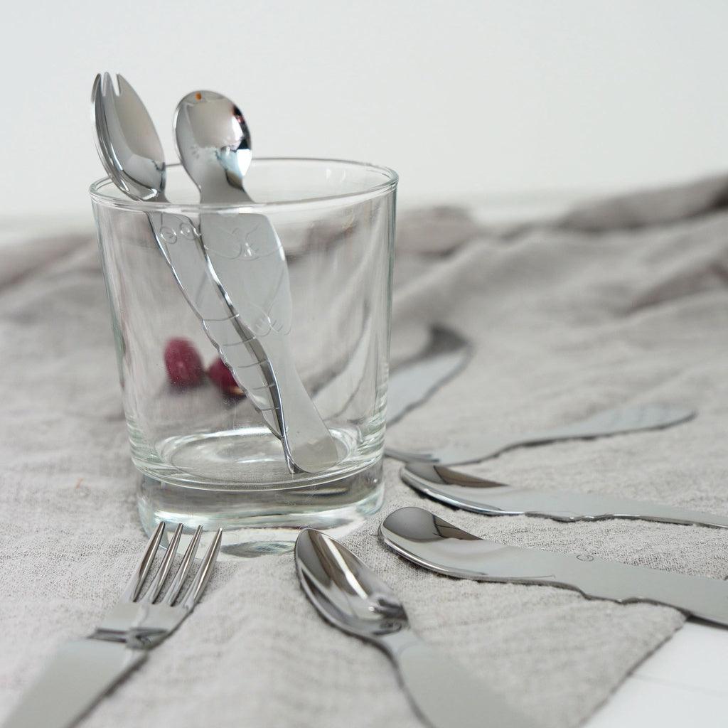 日本製 SALUS 不鏽鋼 可愛動物造型餐具|兒童餐具 - 富士通販