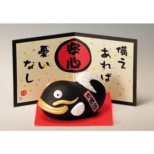 日本製 萬古燒 抗震除厄招財貓 鯰魚擺飾擺件|居家擺飾 招財貓公仔 招財 招福 - 富士通販